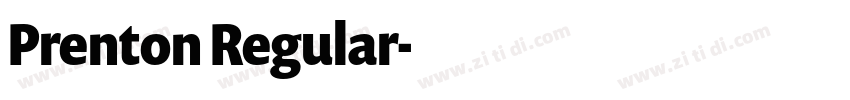 Prenton Regular字体转换 Prenton Regular字体转换